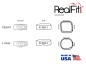 Preview: RealFit™ I - Mandibular - Double combination + lin. Sheath (tooth 46) MBT* .022"