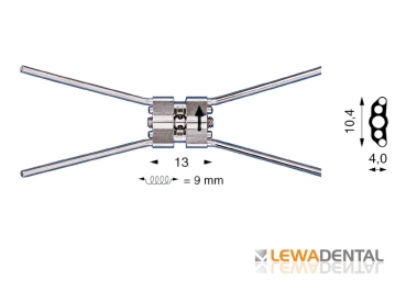 Palatal expander / RPE screw 13, max. 9 mm