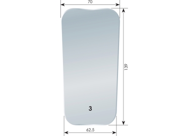 Fotospiegel nr. 3 (occlusaal, standaard) voor anti-condens fotospiegelhouder