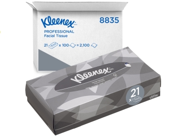 Kleenex cosmetica zakje wit 22x19cm 2100st.
