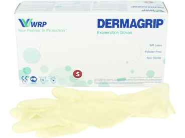 Dermagrip latex pdfr n.wit Gr.S 100st
