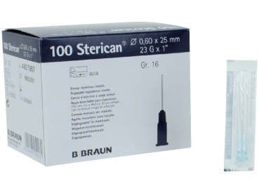 Sterican wegwerp ch. 0,60x25 Gr.16 100st.
