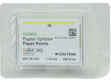 Papieren tips kleur ISO 20 500st