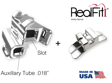 RealFit™ I - Mandibular - Double combination + lin. Sheath (tooth 36) Roth .022"