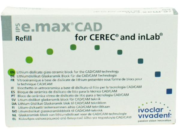 IPS e.max CAD Cer/inLab HT A35 B40 3st
