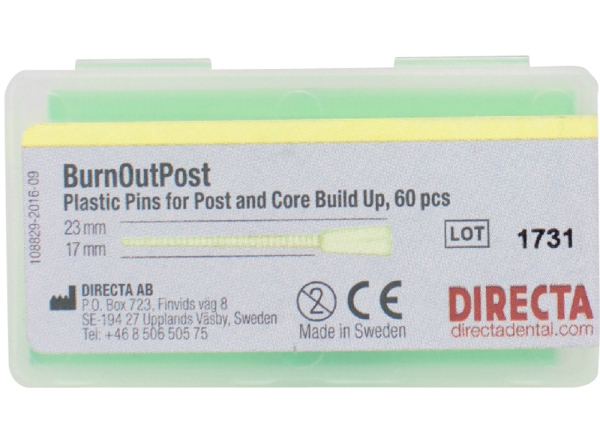 Burn Out Post Plastic Pins 60st
