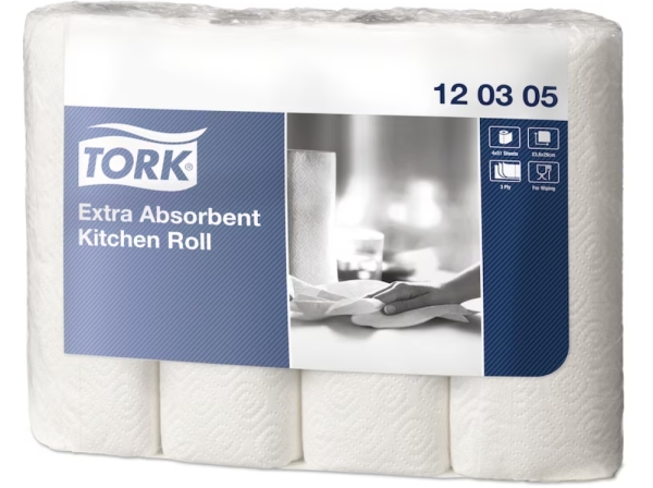 Tork Premium Keukenhanddoek 3-Lag 4Rl
