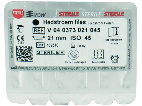 Hedström vijlen 73/ 45 21mm steriel 6st.
