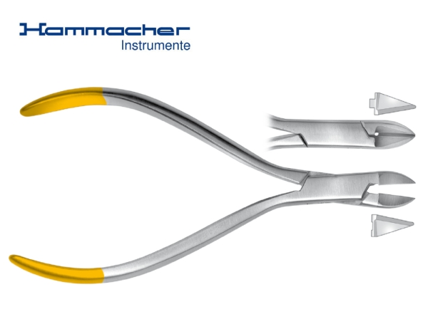 Ligature cutter 15° (Hammacher)