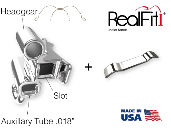 RealFit™ I - Intro Kit - Maxillary - Triple combination (tooth 17, 16, 26 ,27) MBT* .018"